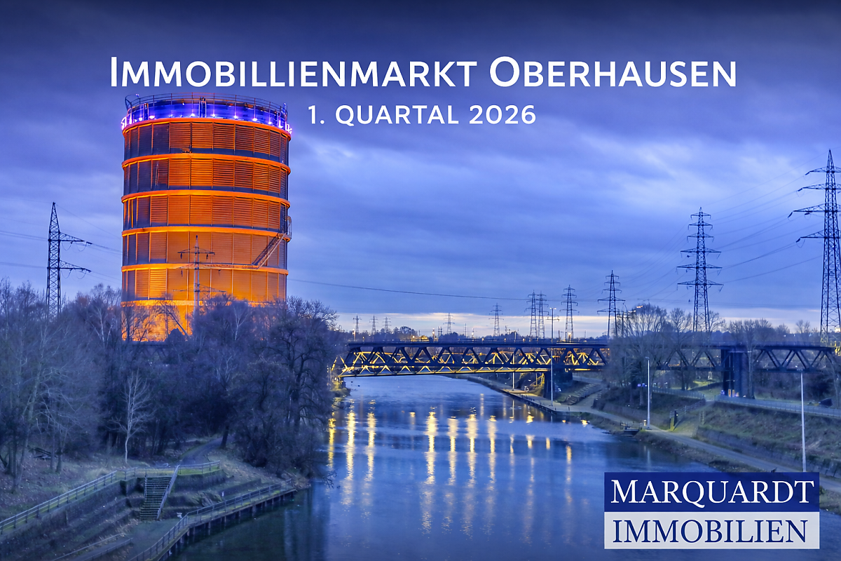 Gasometer Oberhausen-Immobilienmarkt Oberhausen 1. Quartal 2026