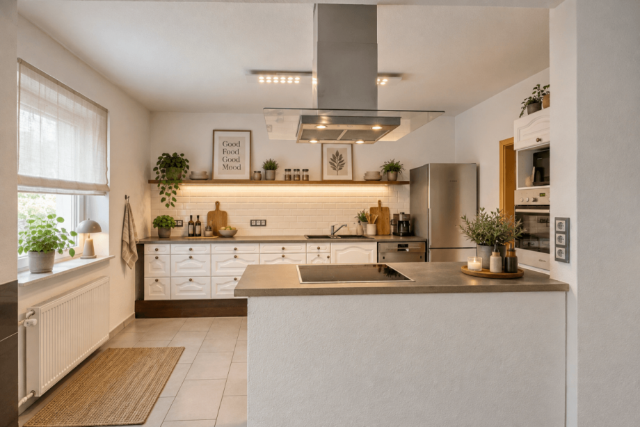 Virtuelles Home Staging - Einrichtung wurde mittels KI erg�nzt Doppelhaush�lfte Gelsenkirchen