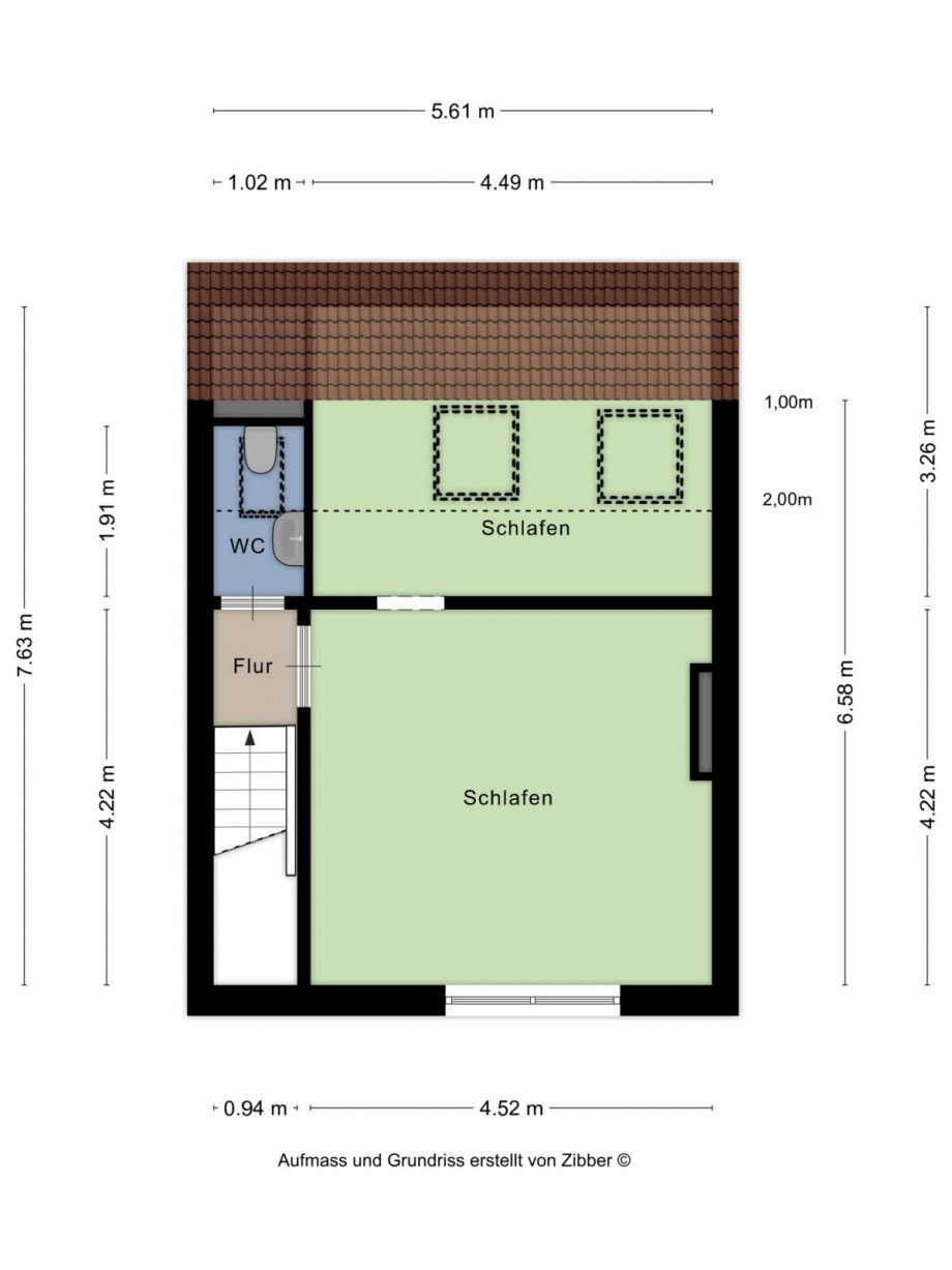 Dachgeschoss Reihenmittelhaus Kamp-Lintfort