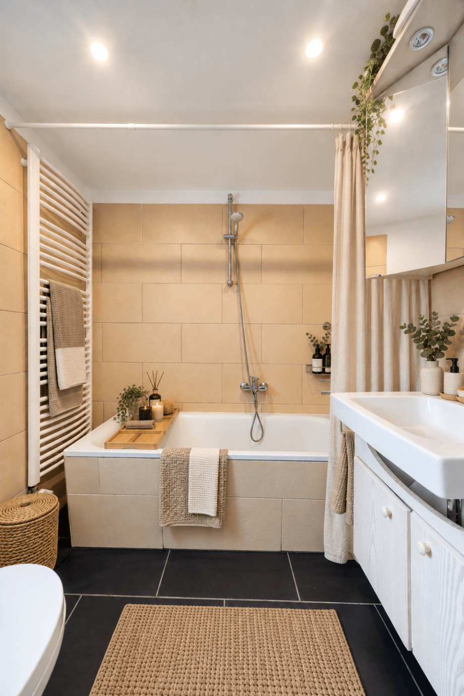 Virtuelles Home Staging - Einrichtung wurde mittels KI erg�nzt Doppelhaush�lfte Gelsenkirchen
