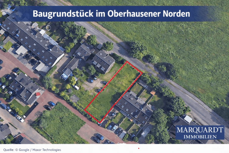Lage des Grundst�ckes Oberhausen Grundst�ck 411 m� Baugrundst�ck im Oberhausener Norden - attraktive Wohnlage