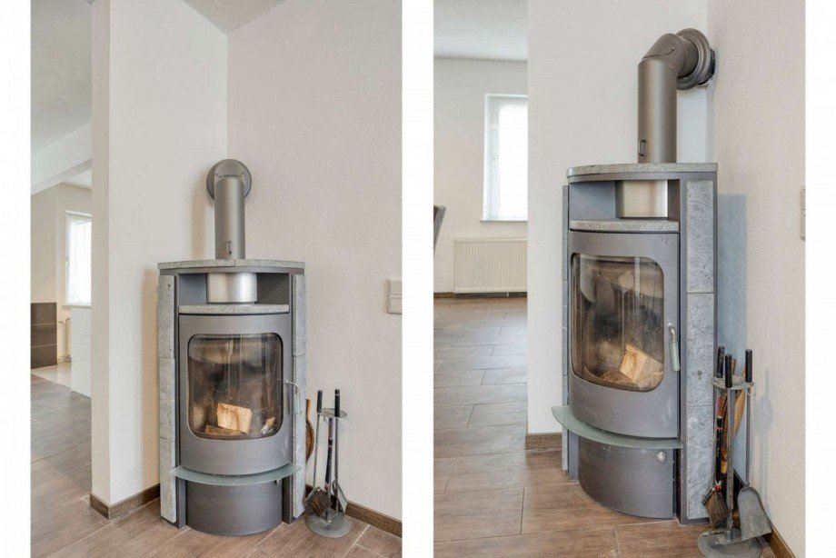 Kamin im Wohnzimmer Doppelhaush�lfte Gelsenkirchen