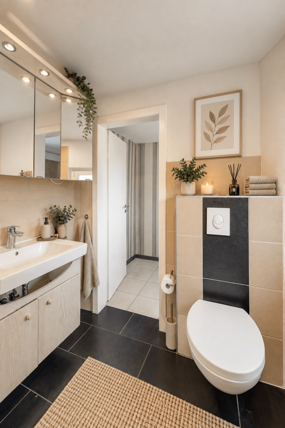 Virtuelles Home Staging - Einrichtung wurde mittels KI erg�nzt Doppelhaush�lfte Gelsenkirchen