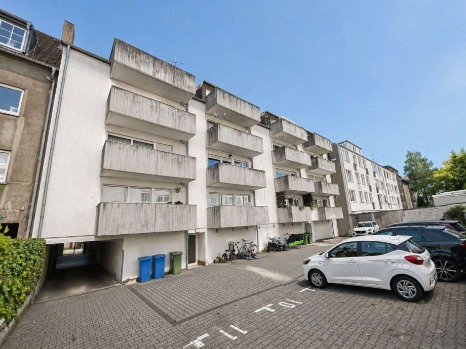 Ansicht R�ckseite Dachgeschosswohnung Oberhausen