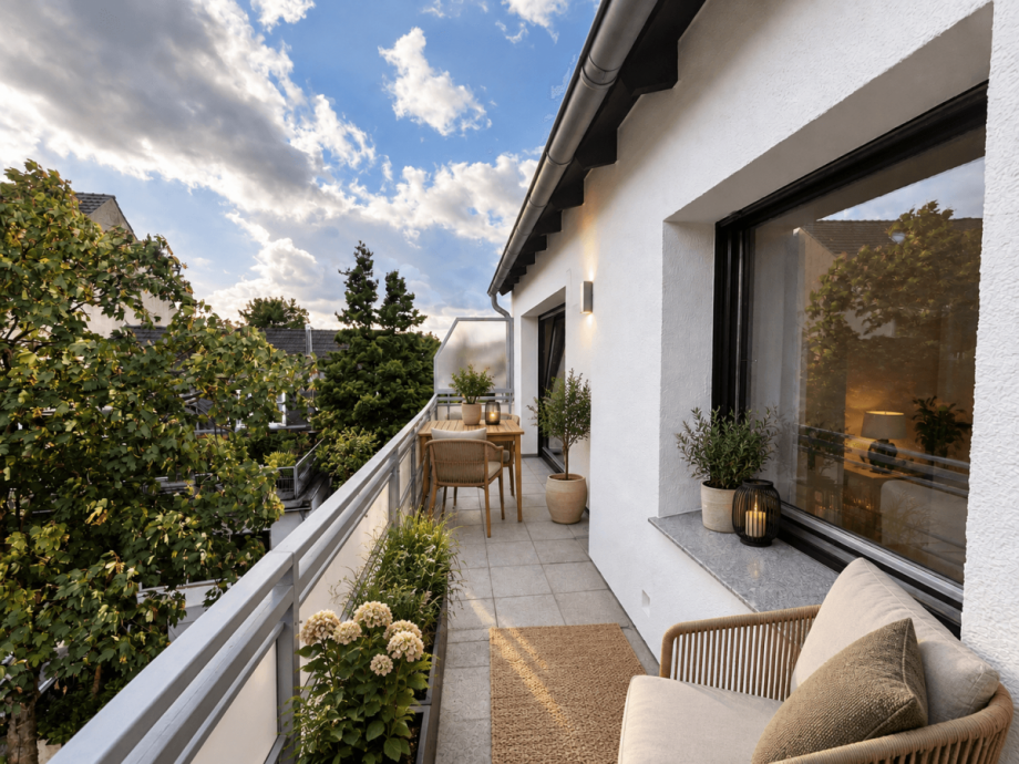 Virtuelles Home Staging _ Einrichtung wurde mittels KI erg�nzt Etagenwohnung Oberhausen