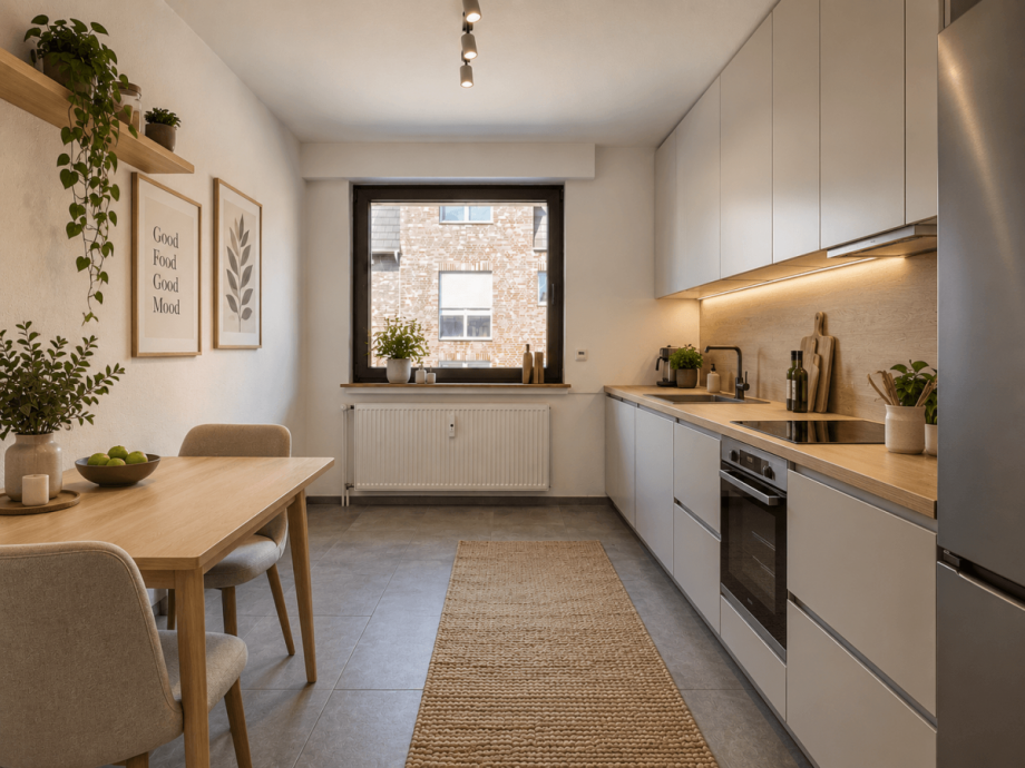 Virtuelles Home Staging _ Einrichtung wurde mittels KI erg�nzt Etagenwohnung Oberhausen