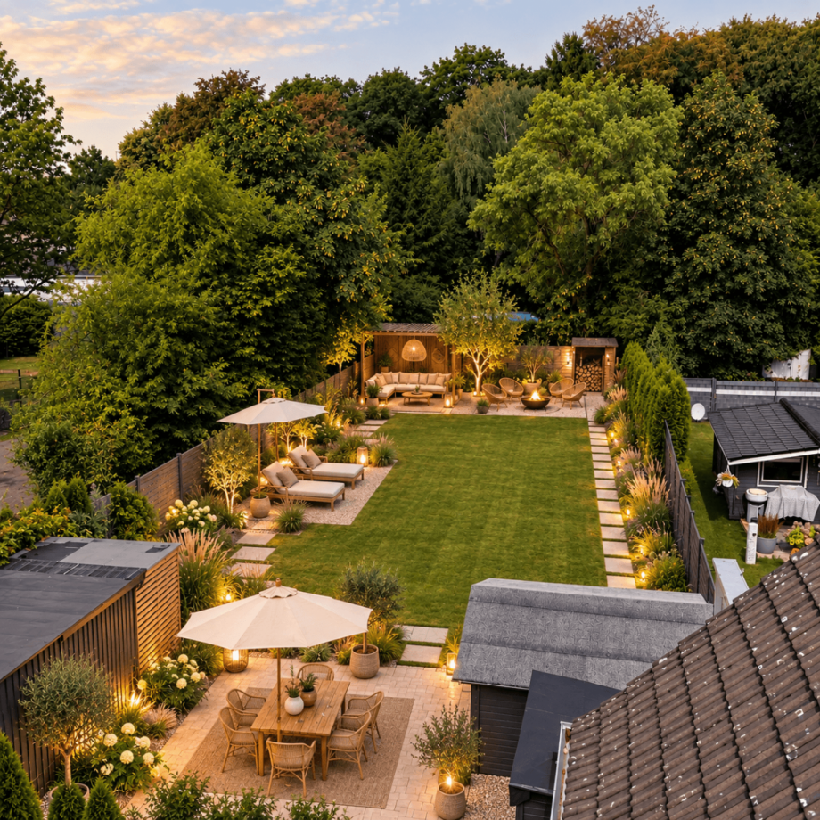 Virtuelles Home Staging - Einrichtung wurde mittels KI erg�nzt Doppelhaush�lfte Gelsenkirchen