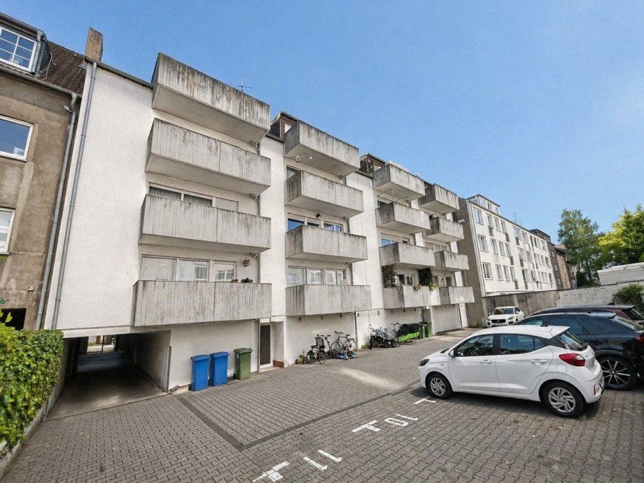 Ansicht R�ckseite Dachgeschosswohnung Oberhausen