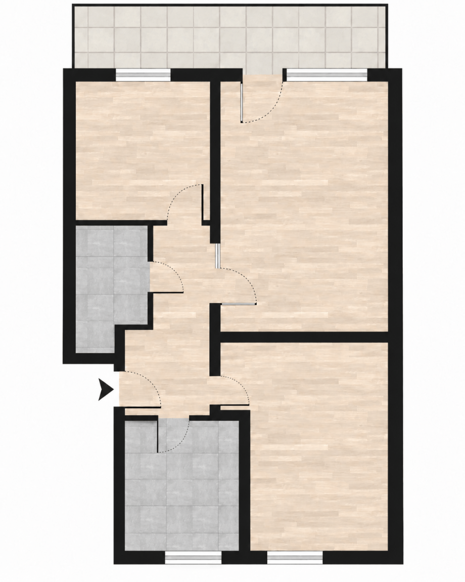 Grundriss Etagenwohnung Oberhausen