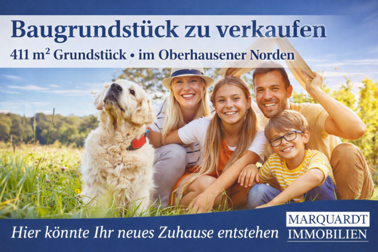 Baugrundst�ck zu verkaufen Oberhausen Wohngrundst�ck 411 m� Baugrundst�ck im Oberhausener Norden - attraktive Wohnlage
