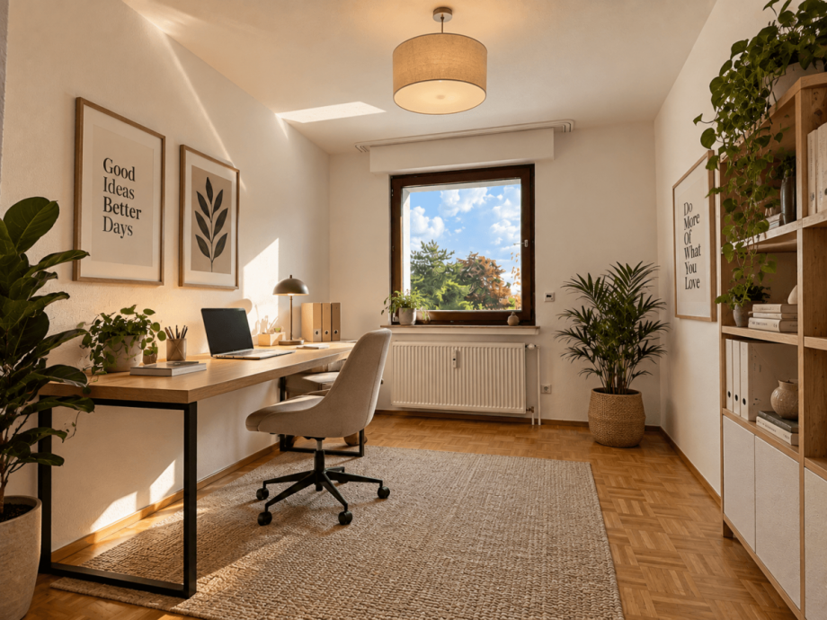 Virtuelles Home Staging _ Einrichtung wurde mittels KI erg�nzt Etagenwohnung Oberhausen