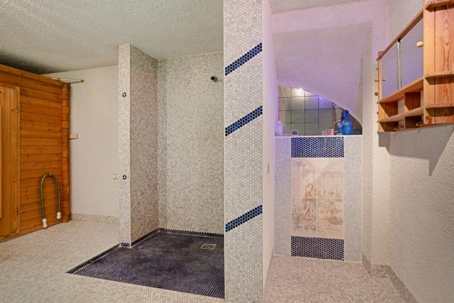 Dusche im Poolbereich Einfamilienhaus Oberhausen