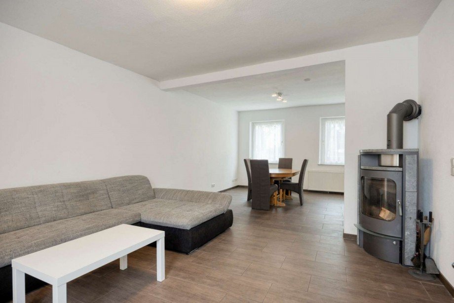 Wohnzimmer mit Kamin Doppelhaush�lfte Gelsenkirchen